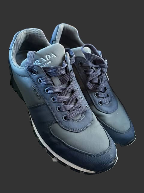 Black & White Prada Trainers