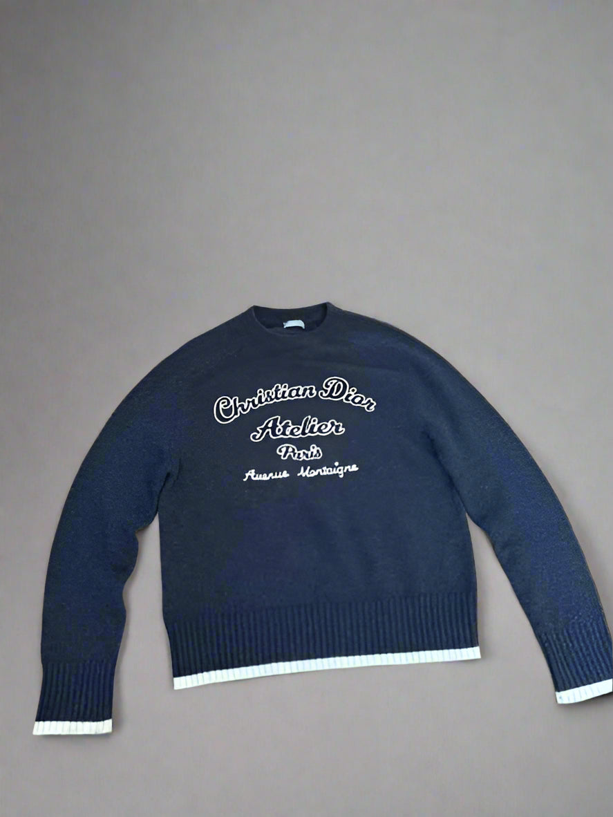 Christian Dior Navy Medium Jumper