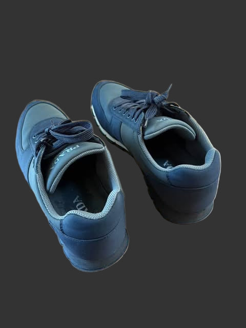 Black & White Prada Trainers